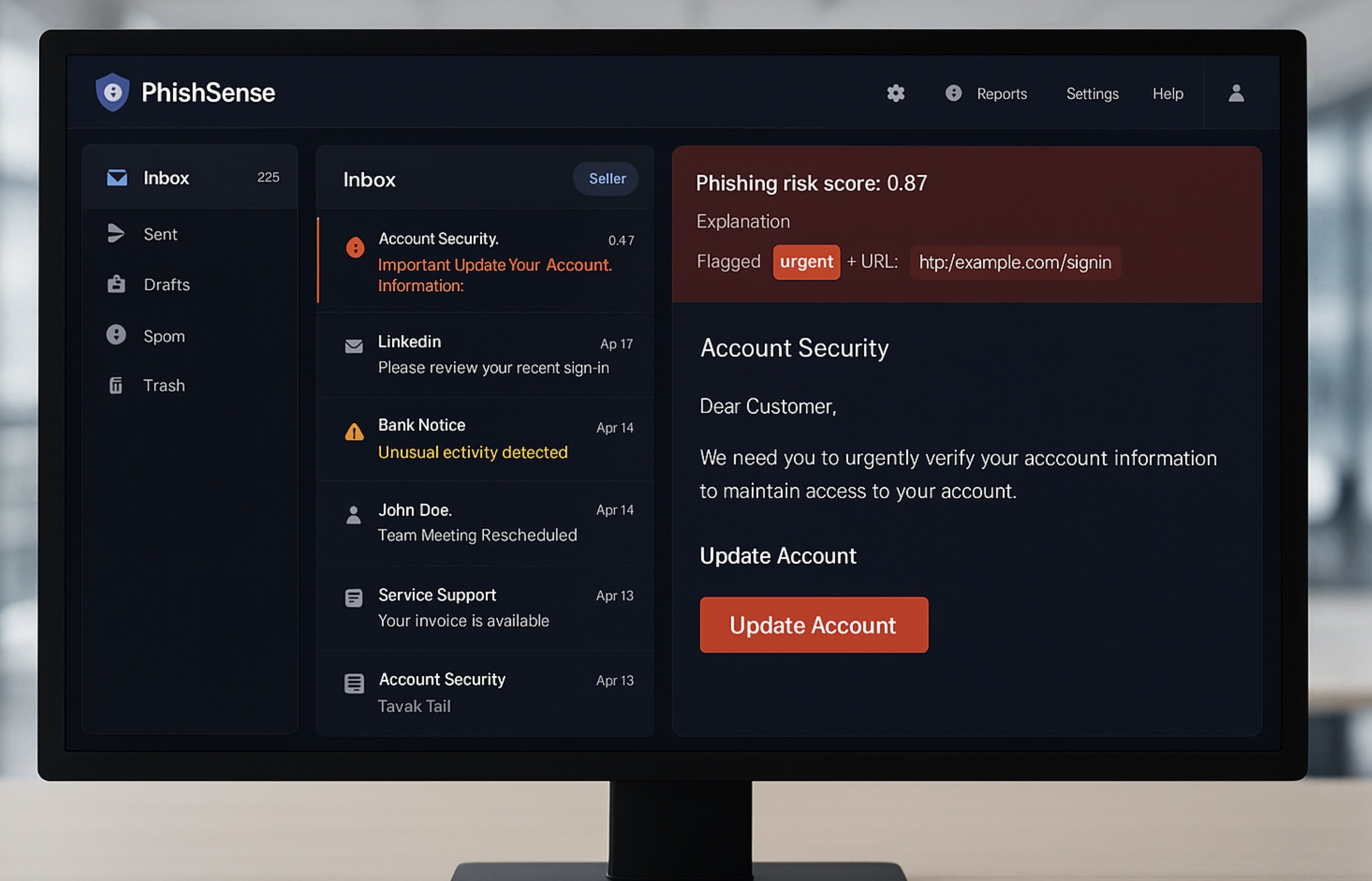 PhishSense - AI Phishing Detection System